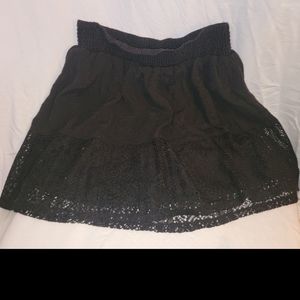 black Lace boho mini skirt Dress Extender